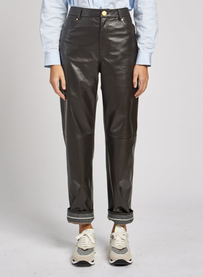 STRETCH NAPPA PANTS