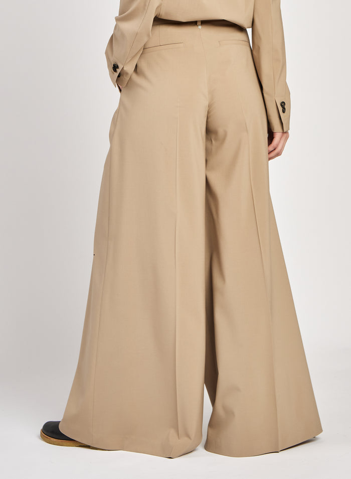 STRETCH WOOL PANTS