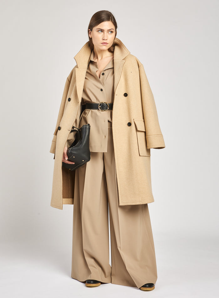 COAT IN BLENDED CASHMERE