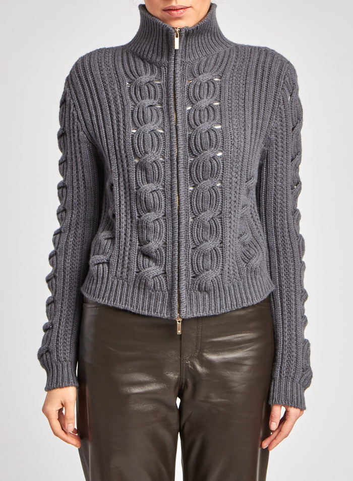 CASHMERE BLEND CARDIGAN