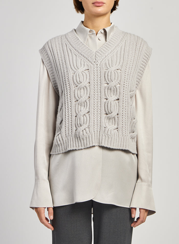 CASHMERE BLEND VEST