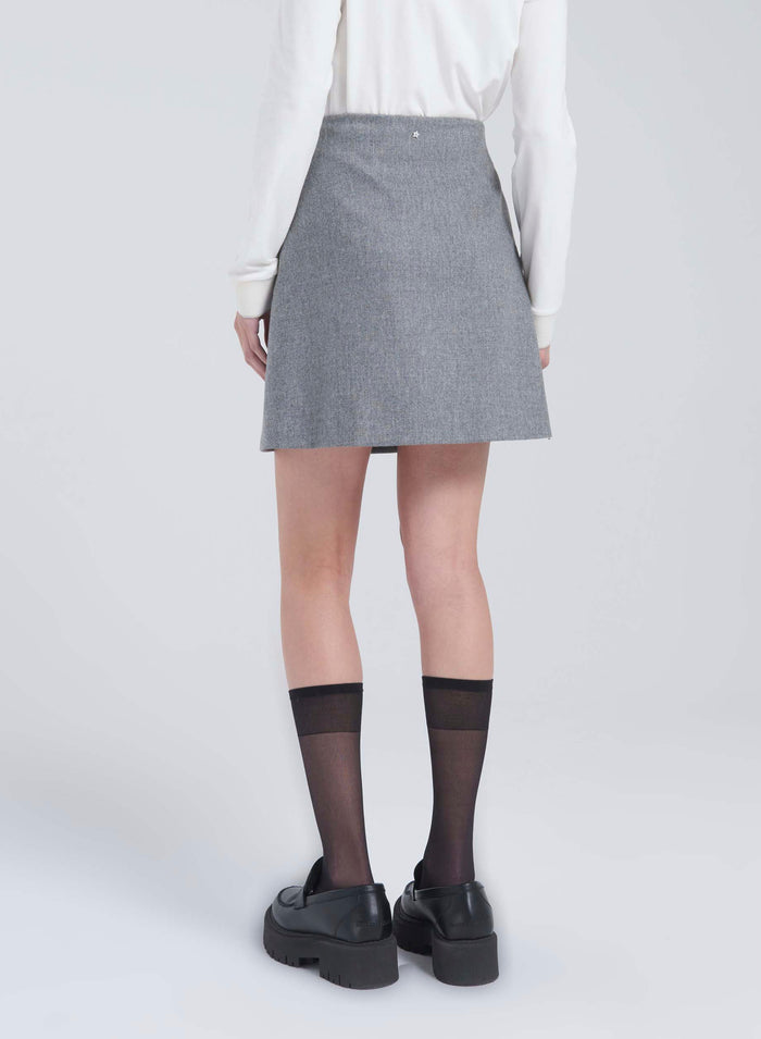 WOOL MINI SKIRT