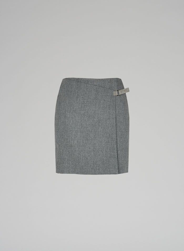 WOOL MINI SKIRT