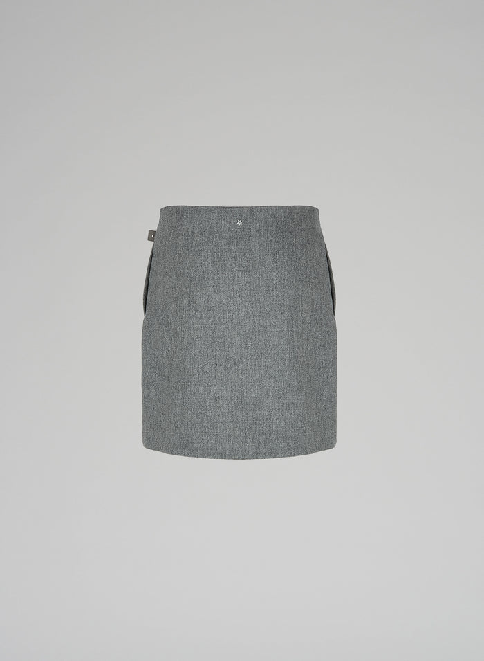 WOOL MINI SKIRT