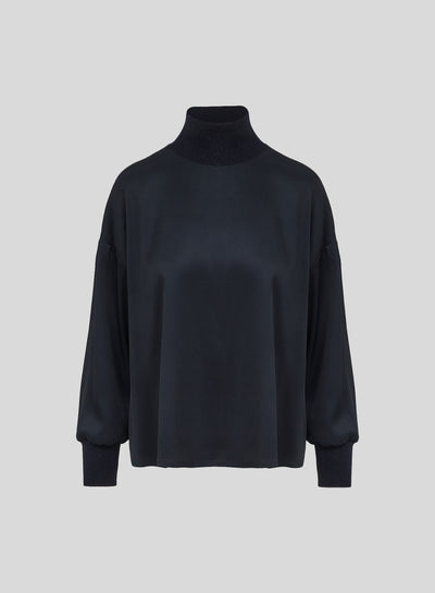 SILK TWILL BLOUSE