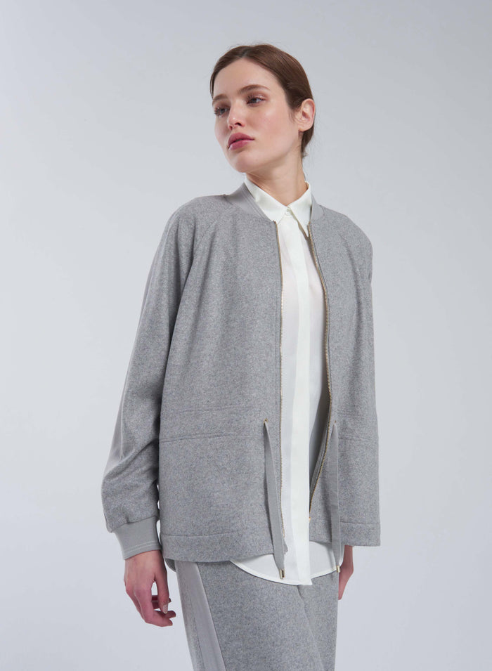 WOOL JERSEY SWEATSHIRT
