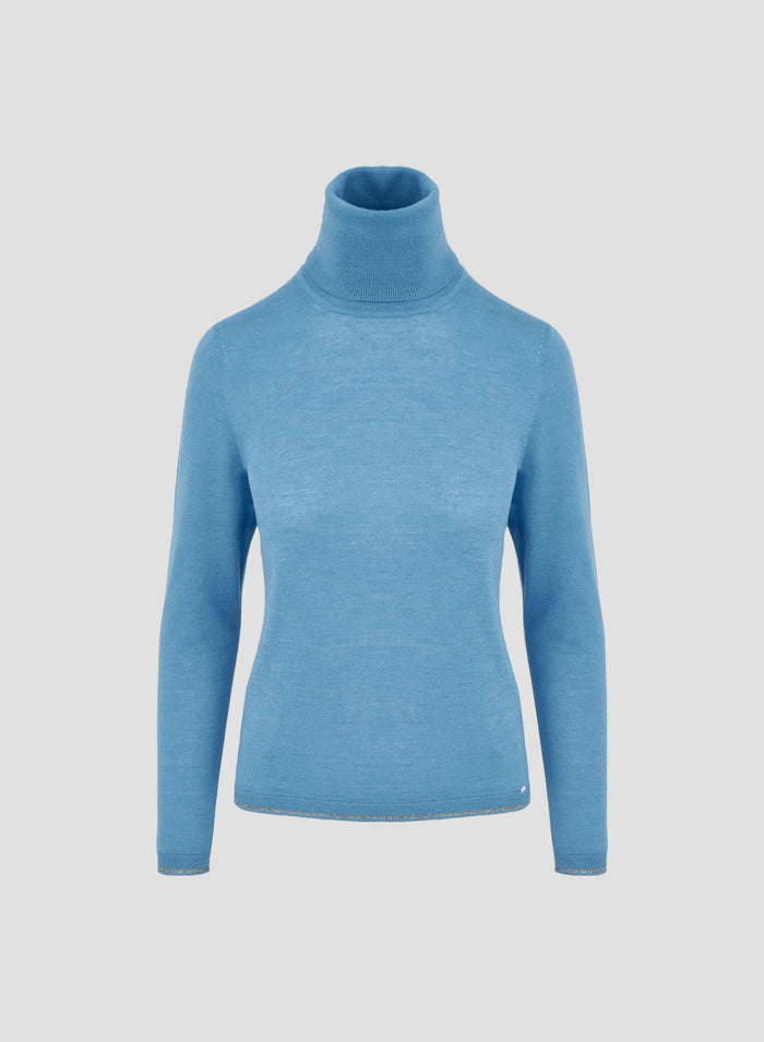 CASHMERE AND SILK TURTLENECK SWEATER