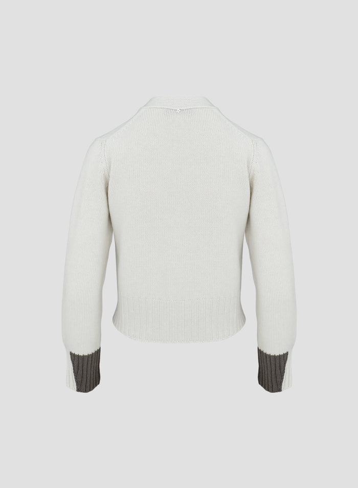 CARDIGAN IN LANA, SETA E CASHMERE