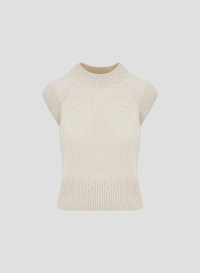 GILET IN CASHMERE E SETA