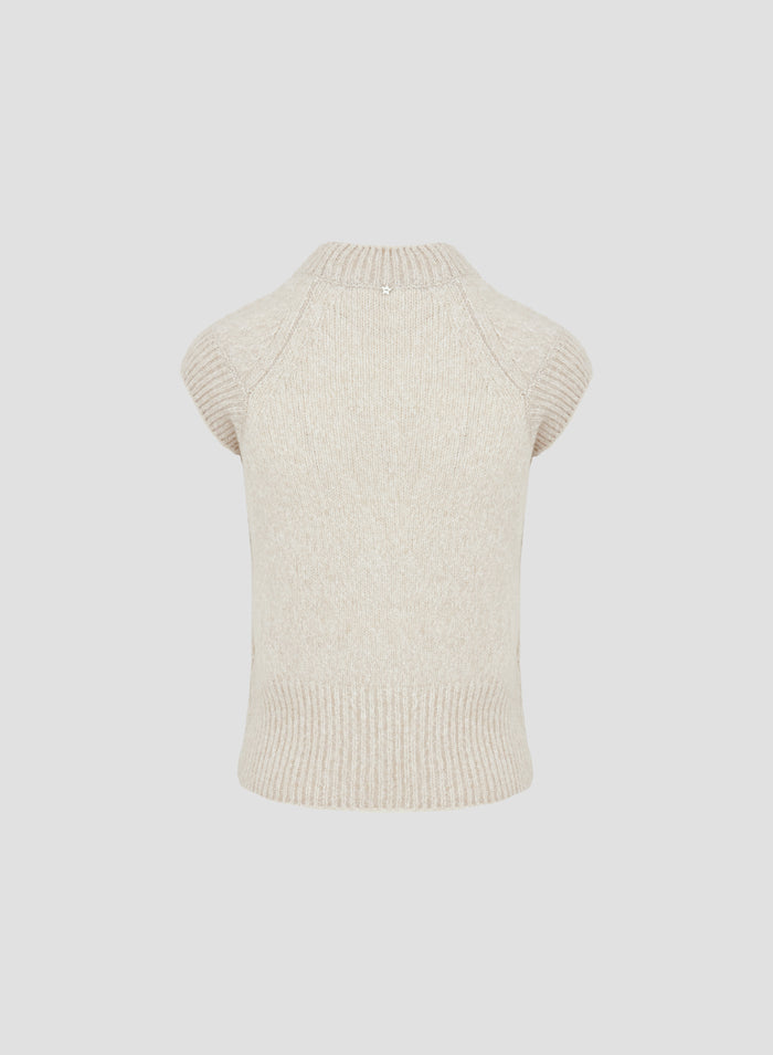 GILET IN CASHMERE E SETA
