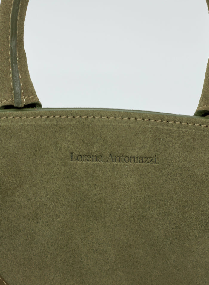BORSA MEDIA A TRACOLLA IN CAMOSCIO