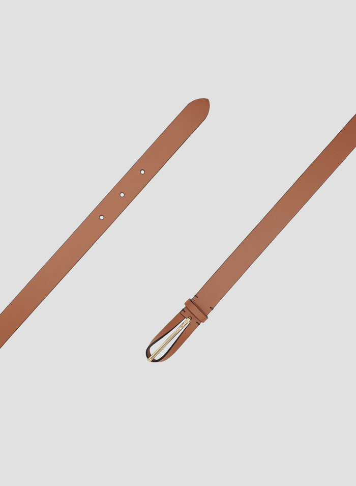 LEATHER BELT WITH LOOP CLOSURE