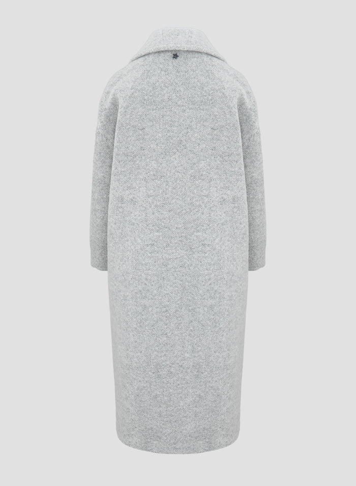 CAPPOTTO LUNGO IN RESCA DI LANA E ALPACA