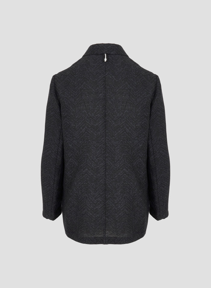 GIACCA IN LANA E SETA JACQUARD