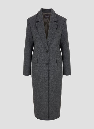 STRETCH FLANNEL COAT