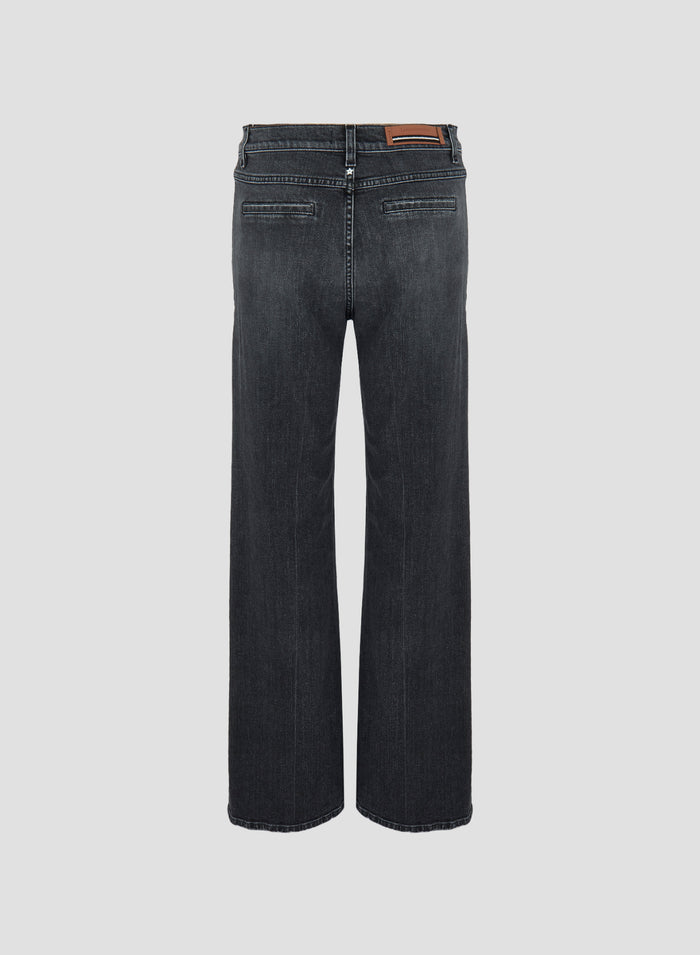 JEANS A GAMBA DRITTA CON PENCE