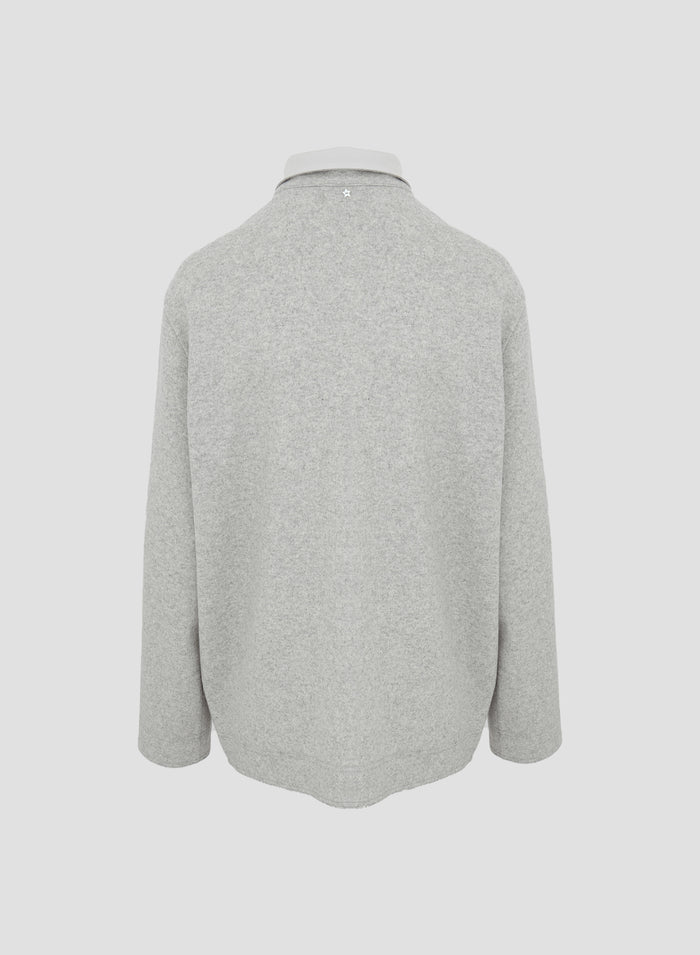 WOOL JERSEY SWEATSHIRT