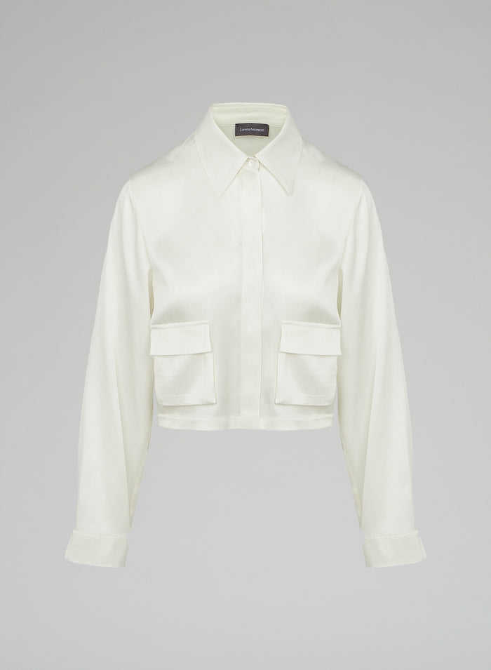 SILK TWILL BLOUSE