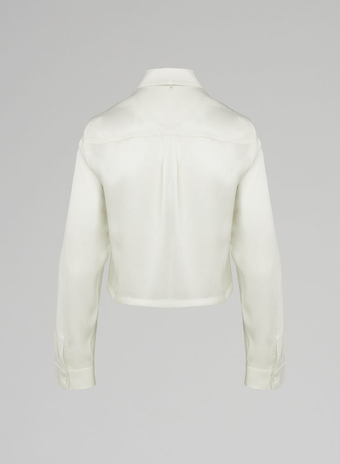 SILK TWILL BLOUSE