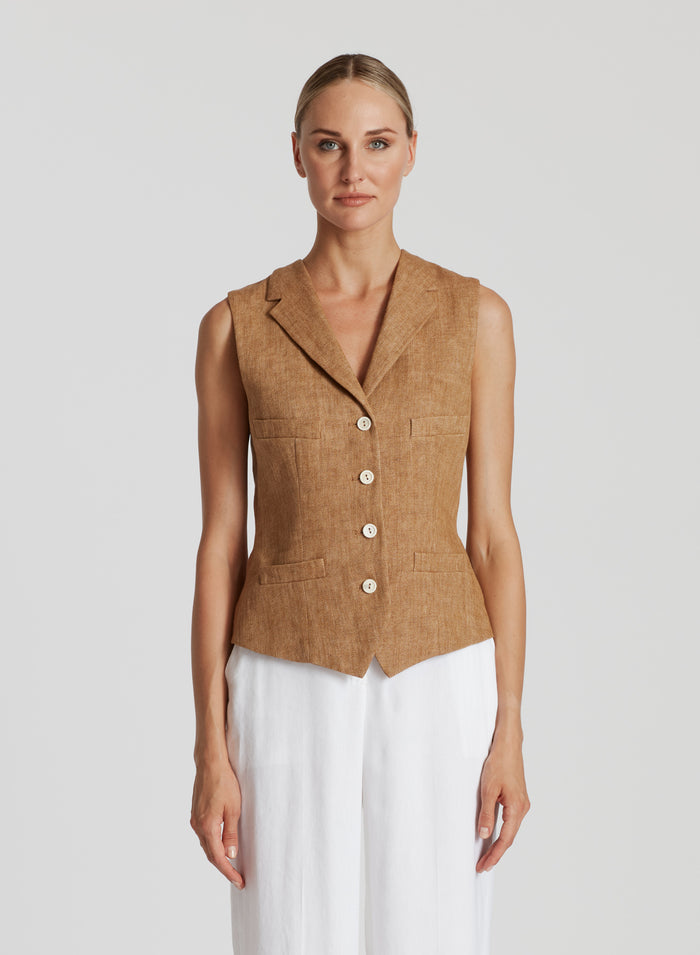 RESCA LINEN VEST