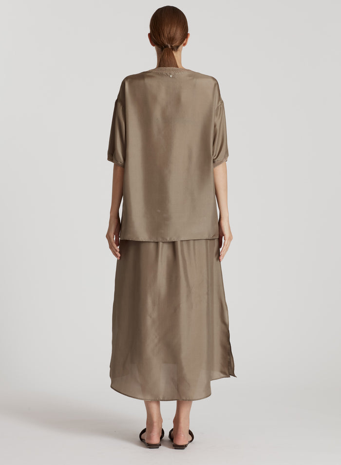 HABOTAI SILK T-SHIRT