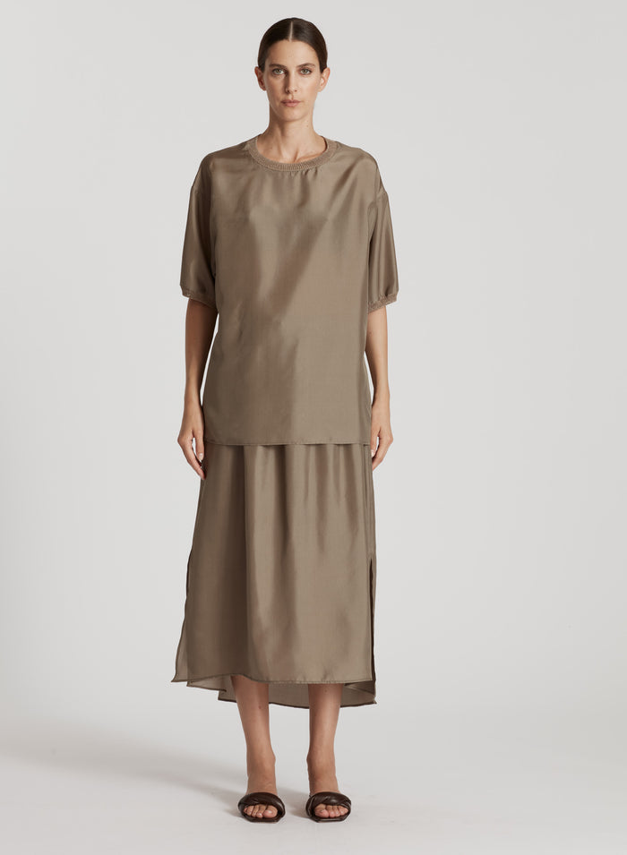 HABOTAI SILK T-SHIRT