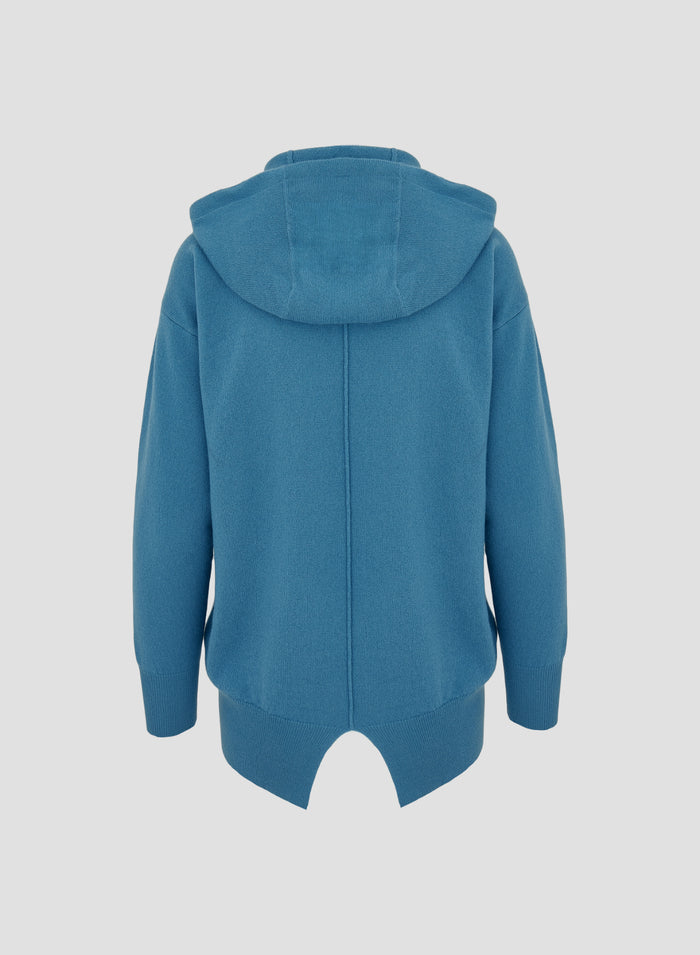WOOL, SILK AND CASHMERE HOODIE