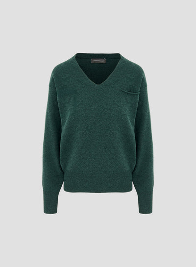 WOOL, CASHMERE AND SILK SWEATER