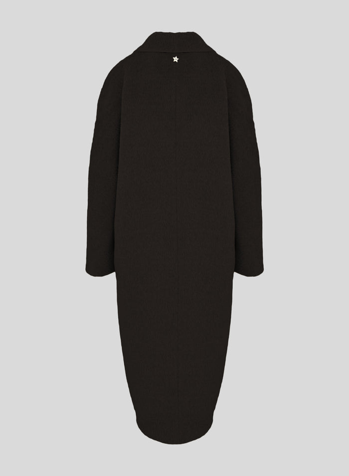 WOOL AND ALPACA LONG TEDDY COAT