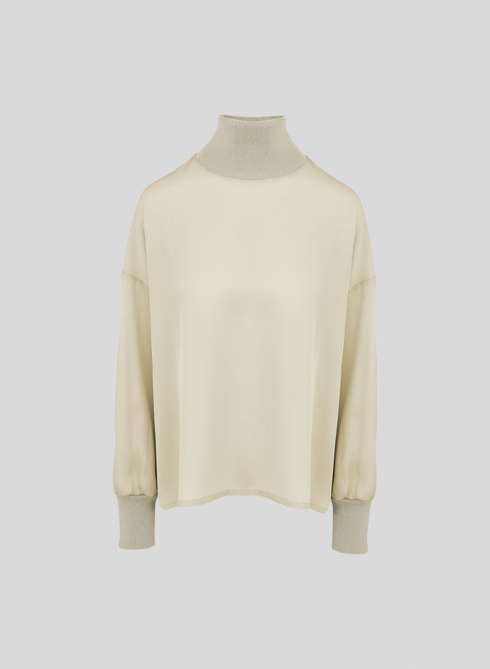 BLUSA IN TWILL DI SETA