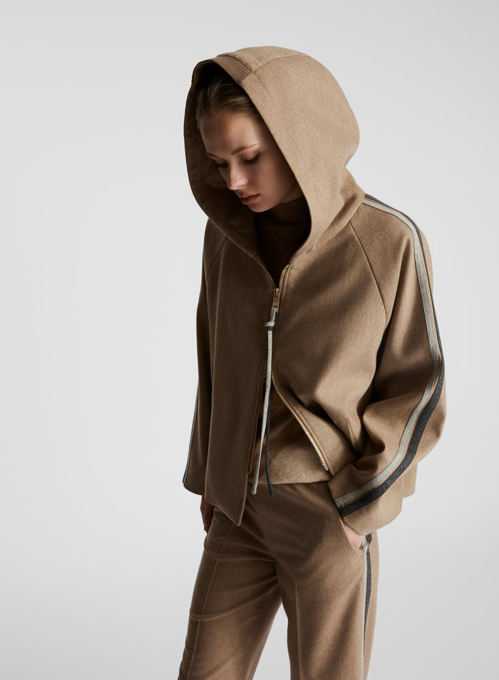 STRETCH FLANNEL CABAN