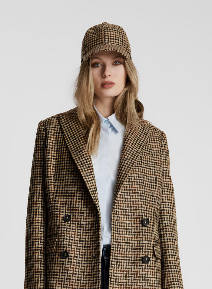 CAPPELLINO DA BASEBALL IN LANA E CASHMERE