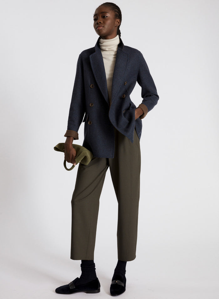 GIACCA DOPPIOPETTO IN DOUBLE LEGGERO DI LANA E CASHMERE