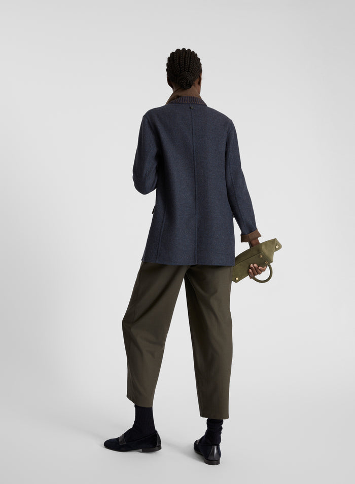 GIACCA DOPPIOPETTO IN DOUBLE LEGGERO DI LANA E CASHMERE