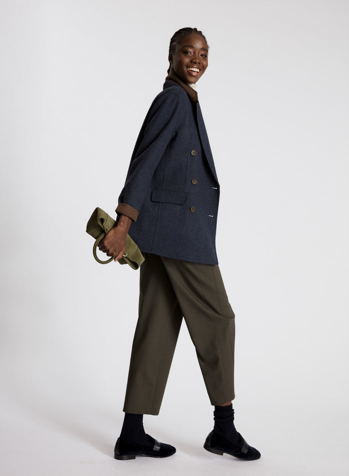 GIACCA DOPPIOPETTO IN DOUBLE LEGGERO DI LANA E CASHMERE