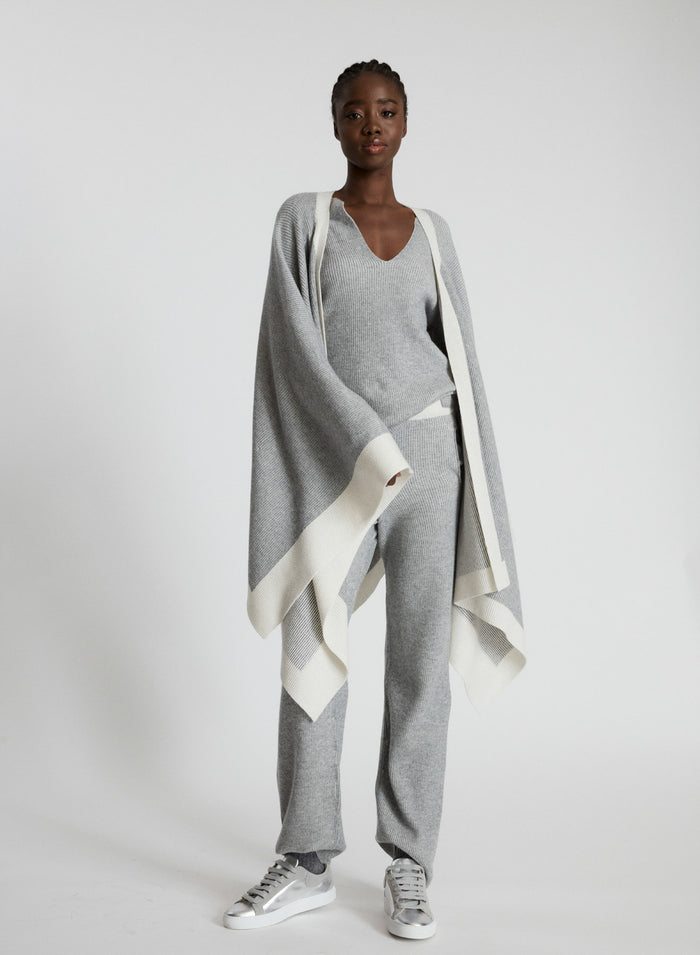 PANTALONI IN LANA, SETA E CASHMERE