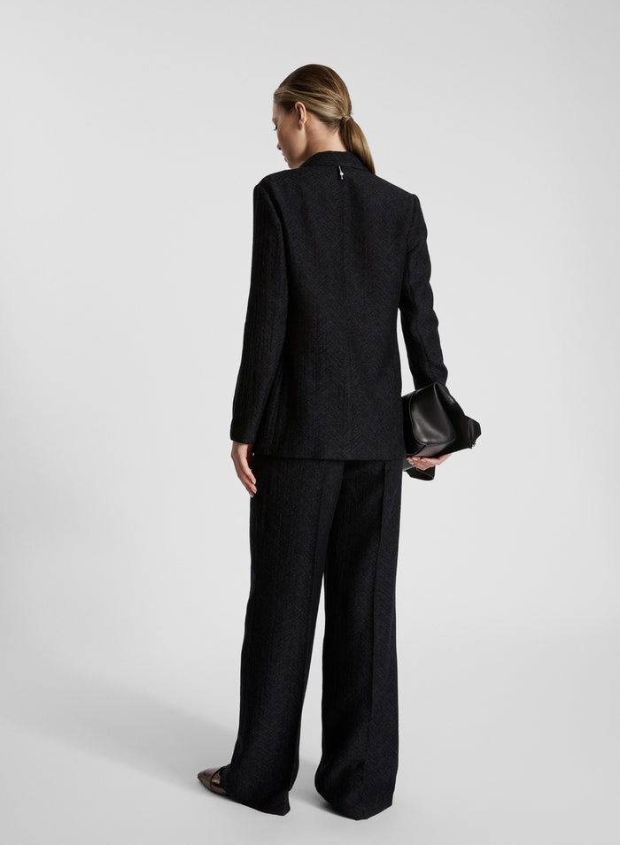 GIACCA IN LANA E SETA JACQUARD