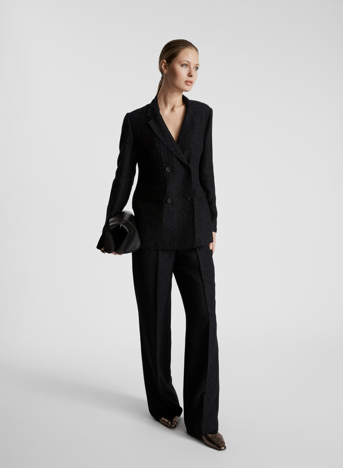 GIACCA IN LANA E SETA JACQUARD