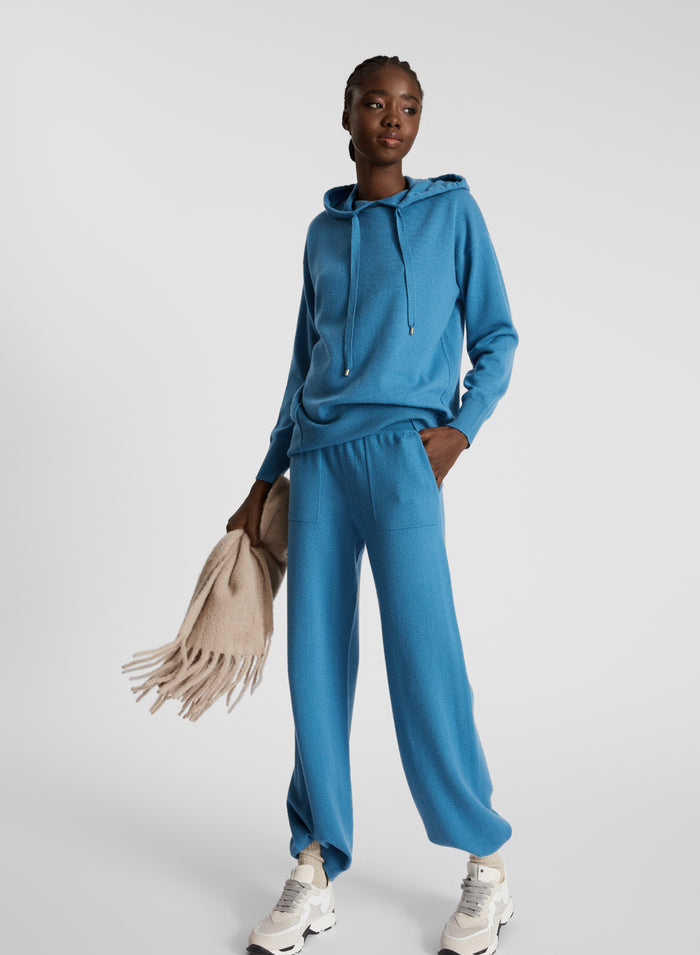 WOOL, SILK AND CASHMERE HOODIE