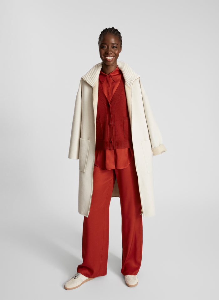 CAPPOTTO DOUBLE IN LANA E ANGORA