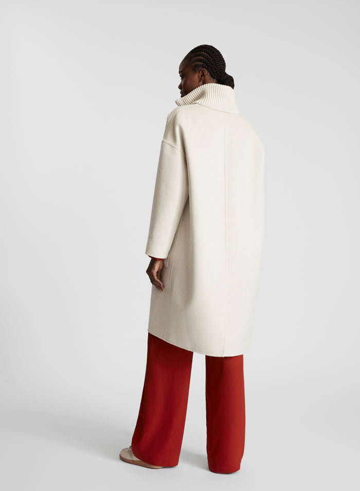 CAPPOTTO DOUBLE IN LANA E ANGORA