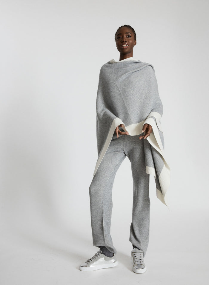 MANTELLA IN LANA, SETA E CASHMERE