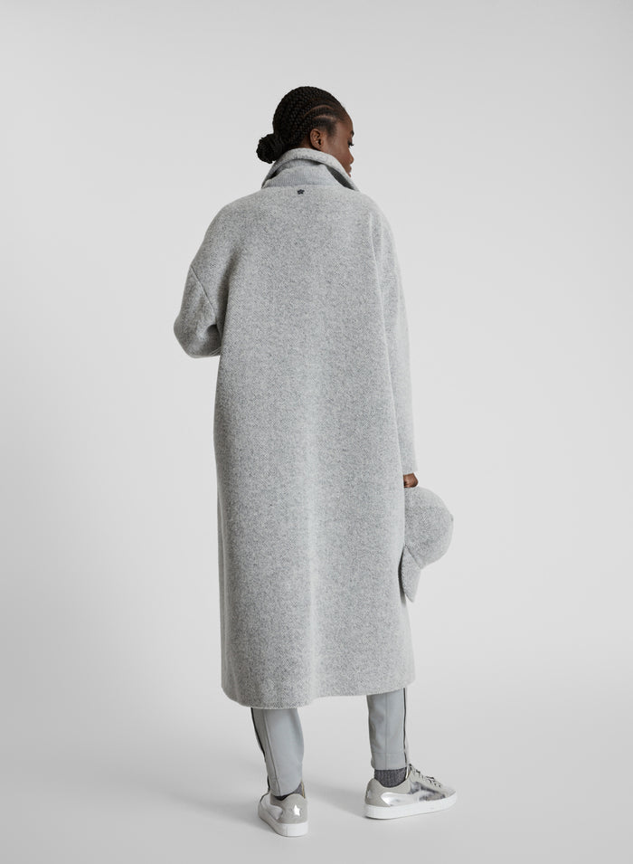 CAPPOTTO LUNGO IN RESCA DI LANA E ALPACA