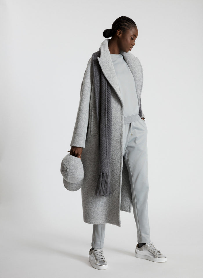 CAPPOTTO LUNGO IN RESCA DI LANA E ALPACA