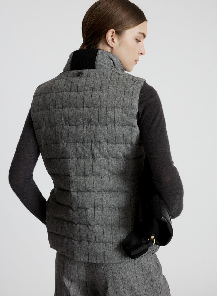 BERMUDA IN MISTO LANA CON GESSATURA LUREX