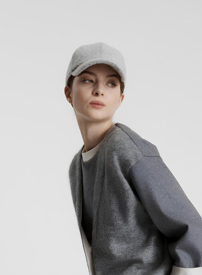 CAPPELLINO DA BASEBALL IN RESCA DI LANA E ALPACA