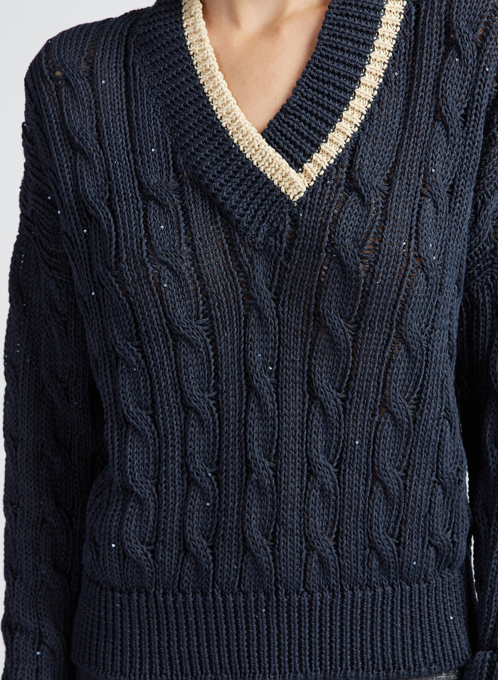 CABLE KNIT SWEATER