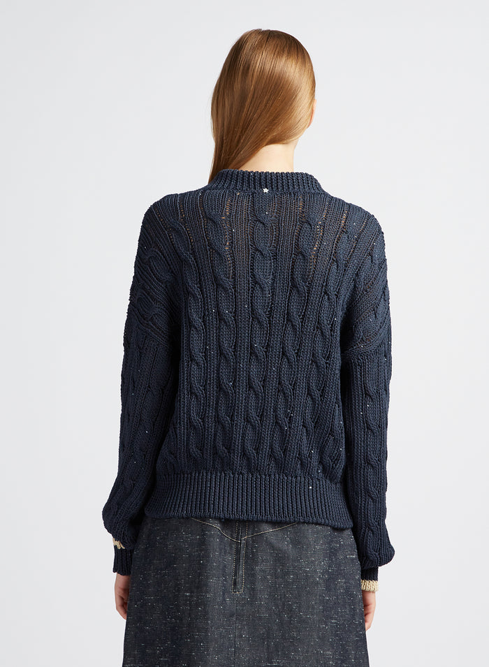 CABLE KNIT SWEATER