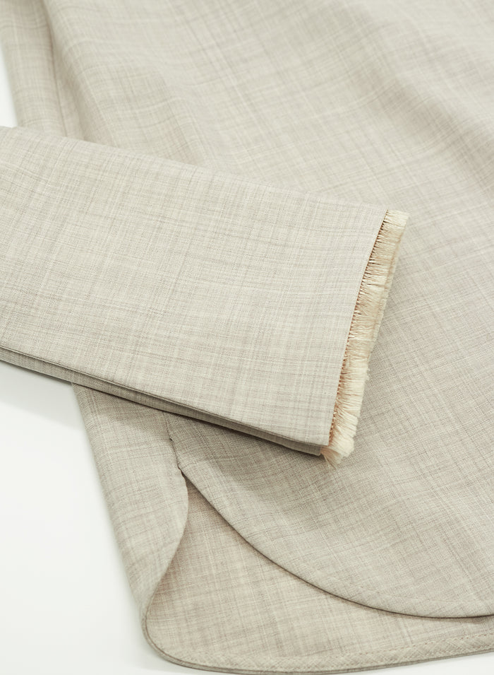 MELANGE WOOL SHIRT