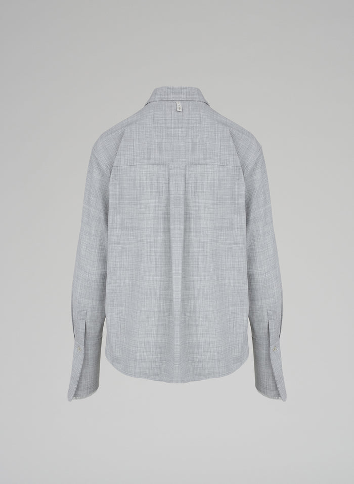 MELANGE WOOL SHIRT